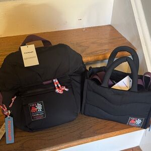 Coach x Coachtopia Black Nylon Backpack & Tote Set